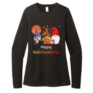 Happy Hallothanksmas Holiday Gnomes Womens CVC Long Sleeve Shirt