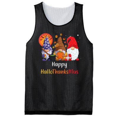 Happy Hallothanksmas Holiday Gnomes Mesh Reversible Basketball Jersey Tank