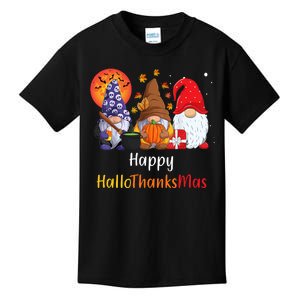 Happy Hallothanksmas Holiday Gnomes Kids T-Shirt