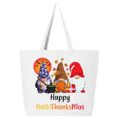 Happy Hallothanksmas Holiday Gnomes 25L Jumbo Tote