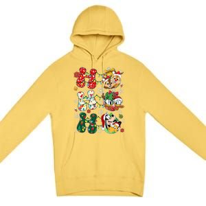 Ho Ho Ho Friends Christmas Lilo Goofy Pluto Donald Daisy Premium Pullover Hoodie