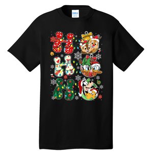 Ho Ho Ho Friends Christmas Lilo Goofy Pluto Donald Daisy Tall T-Shirt