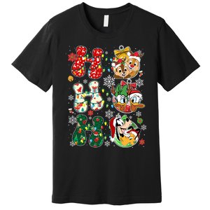 Ho Ho Ho Friends Christmas Lilo Goofy Pluto Donald Daisy Premium T-Shirt