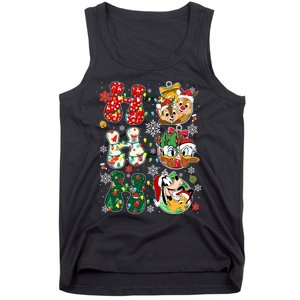 Ho Ho Ho Friends Christmas Lilo Goofy Pluto Donald Daisy Tank Top