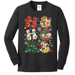 Ho Ho Ho Friends Christmas Lilo Goofy Pluto Donald Daisy Kids Long Sleeve Shirt