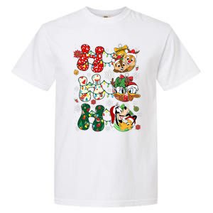 Ho Ho Ho Friends Christmas Lilo Goofy Pluto Donald Daisy Garment-Dyed Heavyweight T-Shirt