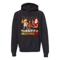 Happy Hallothanksmas Halloween Thanksgiving Christmas Day Funny Gift Premium Hoodie