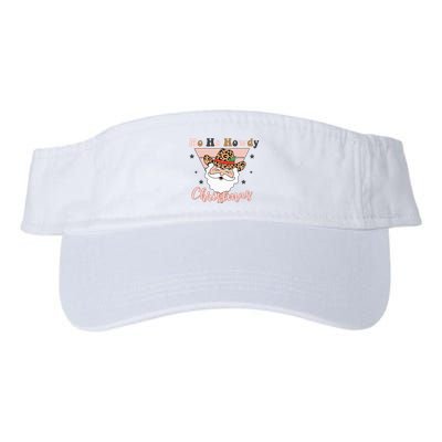 Ho Ho Howdy Pink Retro Christmas Cowboy Santa Holiday Visor
