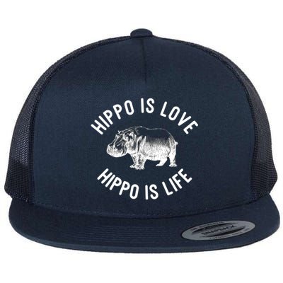 Hippos Hippopotamus Hippos Pygmy Hippopotamus Hippopotamus Gift Flat Bill Trucker Hat