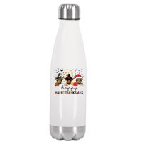 Happy Hallothanksmas Highland Cow Halloween Christmas Stainless Steel Insulated Water Bottle