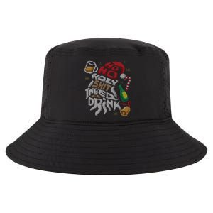 Ho Ho Holy Shit I Need A Beer Ugly Christmas Sweater Funny Gift Cool Comfort Performance Bucket Hat