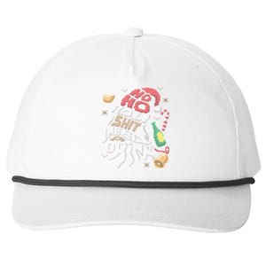 Ho Ho Holy Shit I Need A Beer Ugly Christmas Sweater Funny Gift Snapback Five-Panel Rope Hat