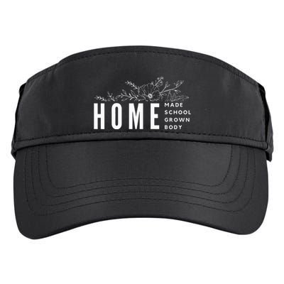 Homebody Homeschool Homemade Homegrown Gift Mom Crunchy Adult Drive Performance Visor