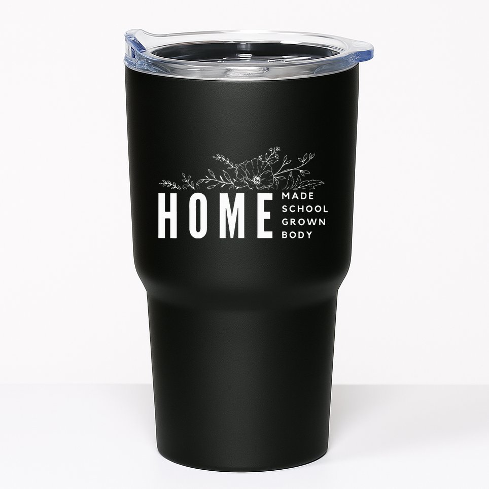 Homebody Homeschool Homemade Homegrown Gift Mom Crunchy Tumbler