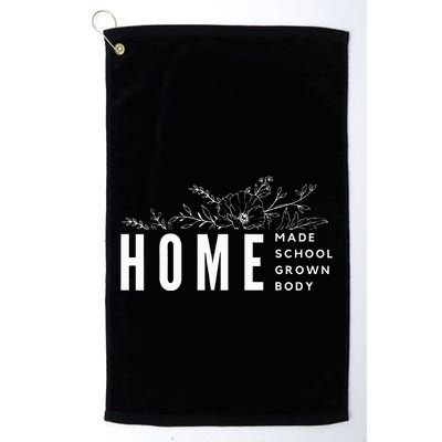 Homebody Homeschool Homemade Homegrown Gift Mom Crunchy Golf Towel