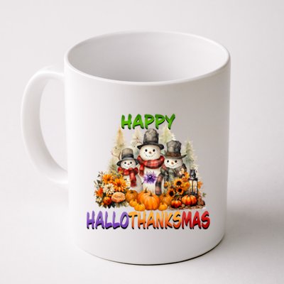 Happy Hallothanksmas Holidays Design Gift Coffee Mug