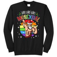 Ho Ho Ho Mosexual Gay Santa Costume Rainbow Lgbt Pun Xmas Sweatshirt