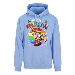 Ho Ho Ho Mosexual Gay Santa Costume Rainbow Lgbt Pun Xmas Unisex Surf Hoodie