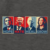 Hope Hate Heal Grow Vector Backpack