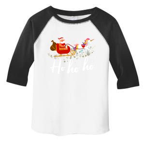 Ho Ho Ho Christmas Santa Riding Unicorn Pj Costume Gift Toddler Fine Jersey T-Shirt