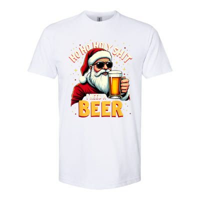 Ho Ho Holy Shit I Need A Beer Funny Santa Christmas Drinking Softstyle CVC T-Shirt