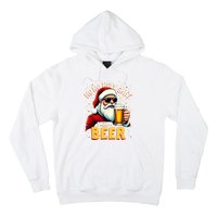 Ho Ho Holy Shit I Need A Beer Funny Santa Christmas Drinking Hoodie