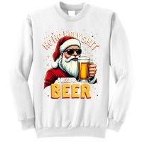 Ho Ho Holy Shit I Need A Beer Funny Santa Christmas Drinking Sweatshirt