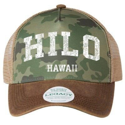 Hilo Hawaii Hi Vintage Established Varsity Sports Design Legacy Tie Dye Trucker Hat