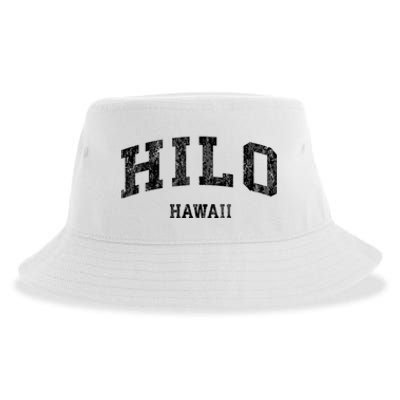 Hilo Hawaii Hi Vintage Established Varsity Sports Design Sustainable Bucket Hat