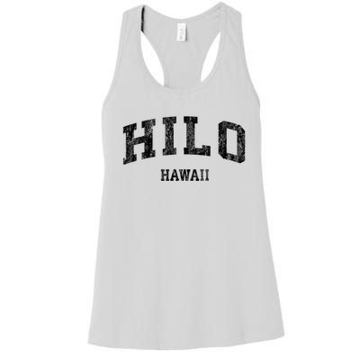 Hilo Hawaii Hi Vintage Established Varsity Sports Design Women's Racerback Tank