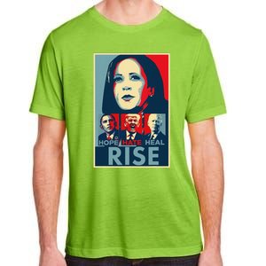 Hope Hate Heal Rise Kamala 2024 For President Campaign Adult ChromaSoft Performance T-Shirt