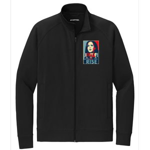 Hope Hate Heal Rise Kamala 2024 For President Campaign Stretch Full-Zip Cadet Jacket