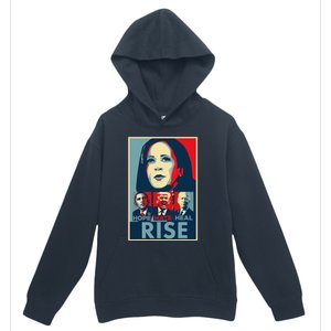 Hope Hate Heal Rise Kamala 2024 For President Campaign Urban Pullover Hoodie