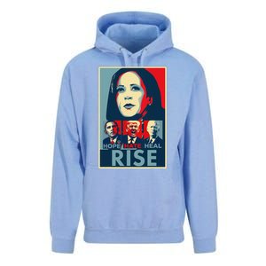 Hope Hate Heal Rise Kamala 2024 For President Campaign Unisex Surf Hoodie