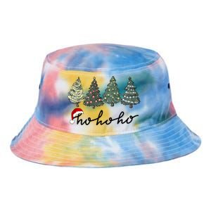 Ho Ho Ho Green Tree Christmas Tis The Season Tie Dye Newport Bucket Hat