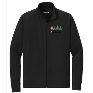 Ho Ho Ho Green Tree Christmas Tis The Season Stretch Full-Zip Cadet Jacket