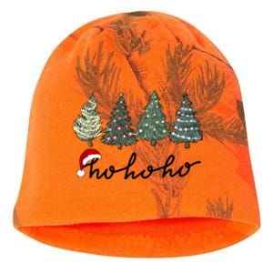 Ho Ho Ho Green Tree Christmas Tis The Season Kati - Camo Knit Beanie