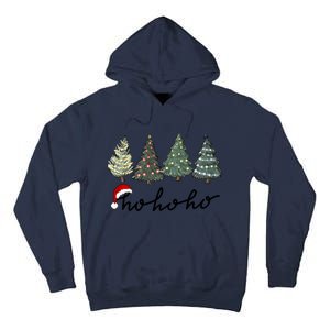 Ho Ho Ho Green Tree Christmas Tis The Season Tall Hoodie