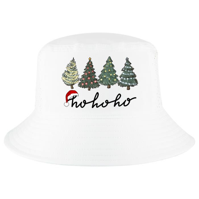 Ho Ho Ho Green Tree Christmas Tis The Season Cool Comfort Performance Bucket Hat