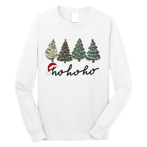 Ho Ho Ho Green Tree Christmas Tis The Season Long Sleeve Shirt