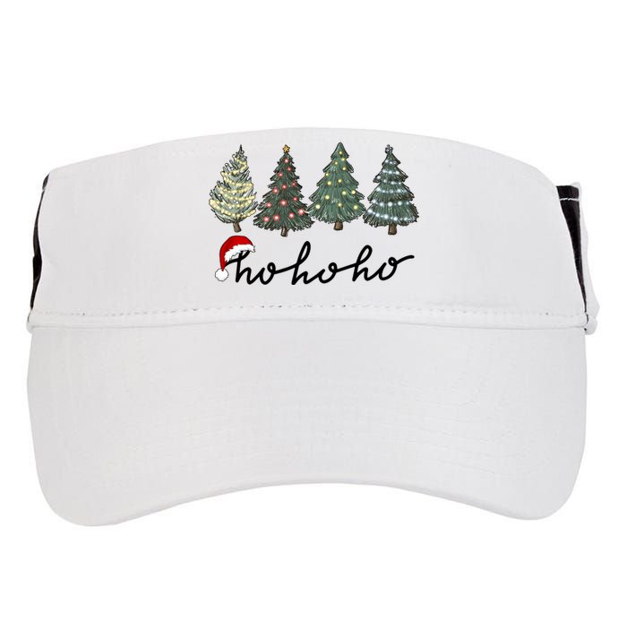 Ho Ho Ho Green Tree Christmas Tis The Season Adult Drive Performance Visor