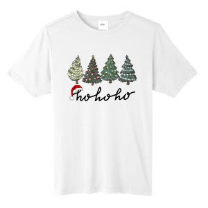 Ho Ho Ho Green Tree Christmas Tis The Season Tall Fusion ChromaSoft Performance T-Shirt