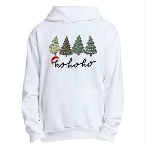 Ho Ho Ho Green Tree Christmas Tis The Season Urban Pullover Hoodie