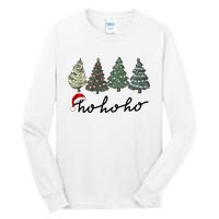 Ho Ho Ho Green Tree Christmas Tis The Season Tall Long Sleeve T-Shirt