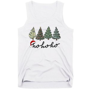 Ho Ho Ho Green Tree Christmas Tis The Season Tank Top