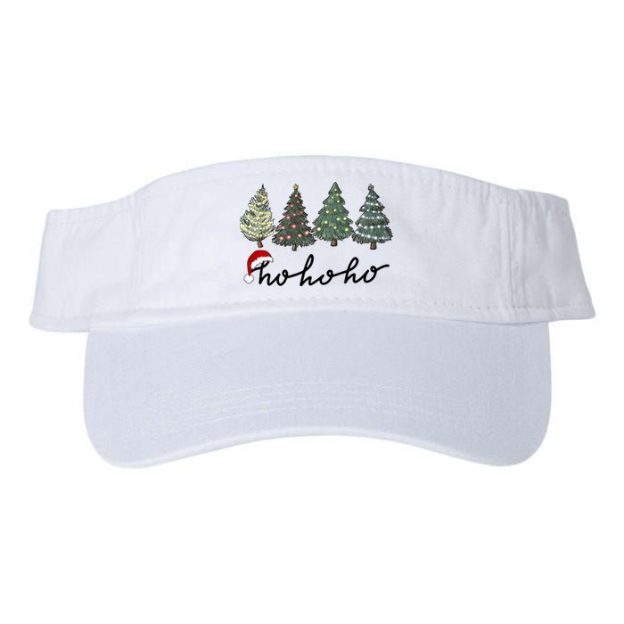 Ho Ho Ho Green Tree Christmas Tis The Season Valucap Bio-Washed Visor