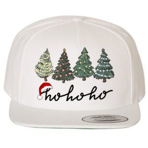 Ho Ho Ho Green Tree Christmas Tis The Season Wool Snapback Cap