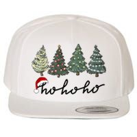 Ho Ho Ho Green Tree Christmas Tis The Season Wool Snapback Cap