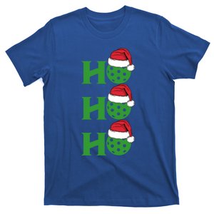 Ho Ho Ho Funny Christmas Pickleball Santa Claus Hat Meme Gift T-Shirt