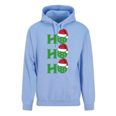 Ho Ho Ho Funny Christmas Pickleball Santa Claus Hat Meme Gift Unisex Surf Hoodie